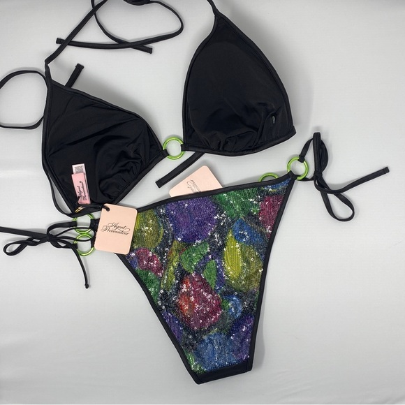 Agent Provocateur Margaritah Sequin Bikini Set NWT $465 - Picture 9 of 12